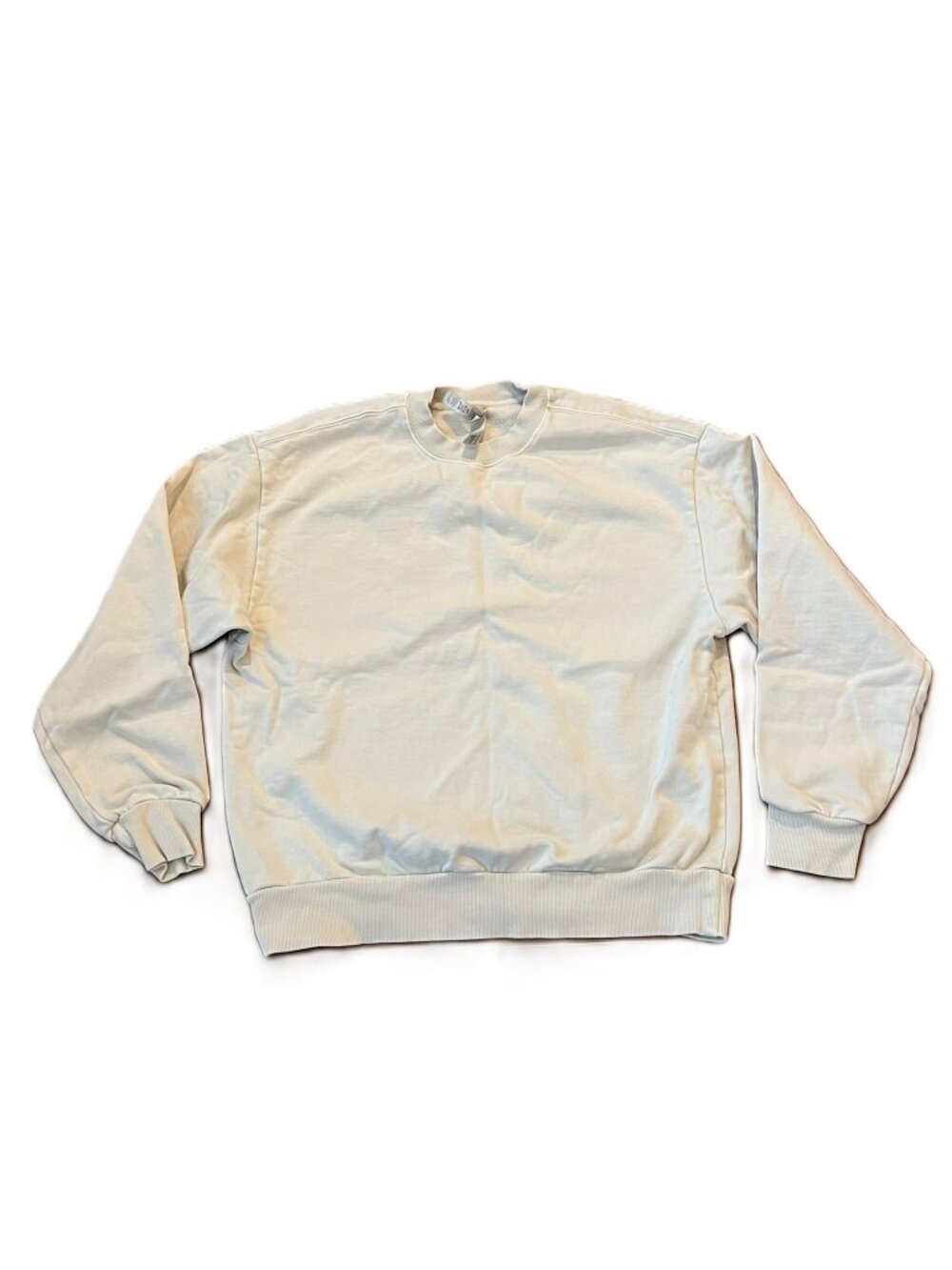 Skims Sweatshirt Cotton Fleece Oversized Fit Cozy Crewneck Cream Size Small